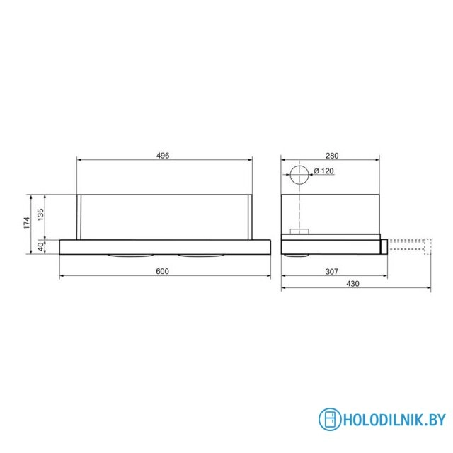 Кухонная вытяжка Elikor NT6311BX