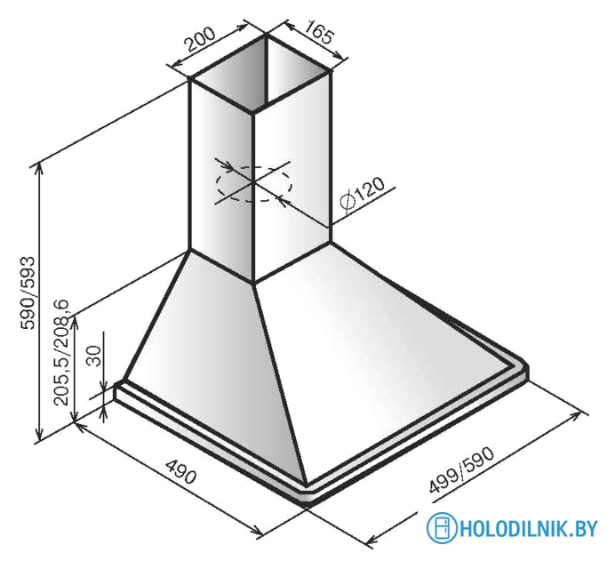 Кухонная вытяжка Elikor Оптима 50П-400-К3Л (белый) (894858)