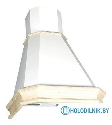 Кухонная вытяжка Elikor Пергола 90П-650-П3Л 281755 (бежевый/дуб неокрашенный, съемное обрамление)