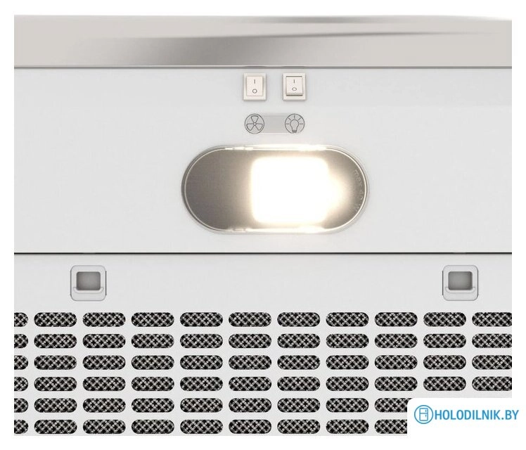 Кухонная вытяжка Elikor Сатурн 50П-180-В1Л (белый/нержавеющая сталь)