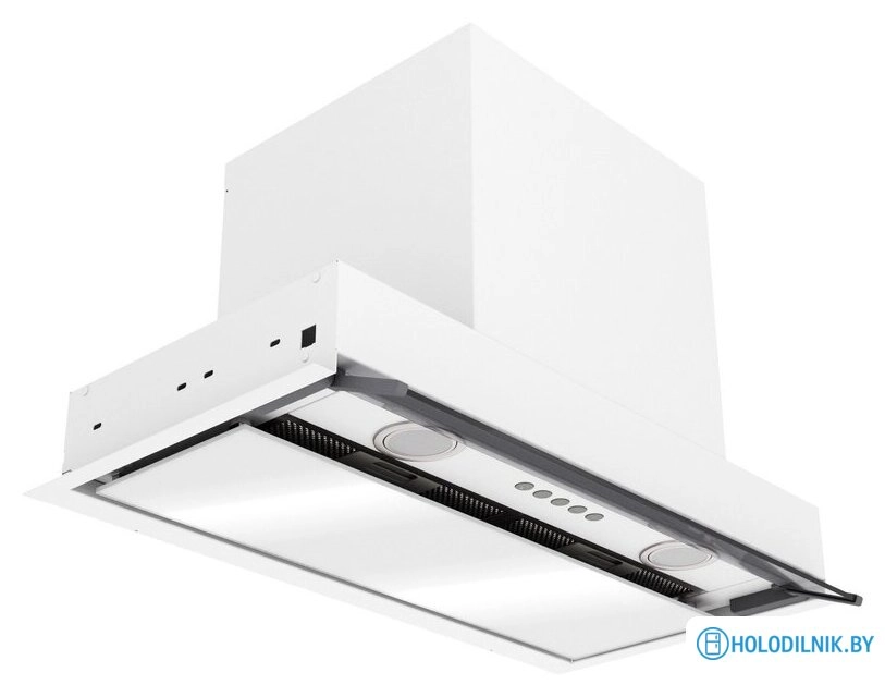 Кухонная вытяжка Elikor Sense Glass 60П-1000 229362 (белый/белое стекло)
