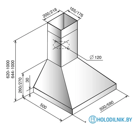 Кухонная вытяжка Elikor Вента 50Н-430-К3Д (нержавеющая сталь)