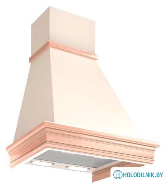 Кухонная вытяжка Elikor Вилла Валенсия 60П-650-П3Л (бежевый/дуб неокрашенный) (840918)