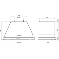 Кухонная вытяжка Elikor Врезной блок S4 52Н-700-Э4Д (нержавеющая сталь)