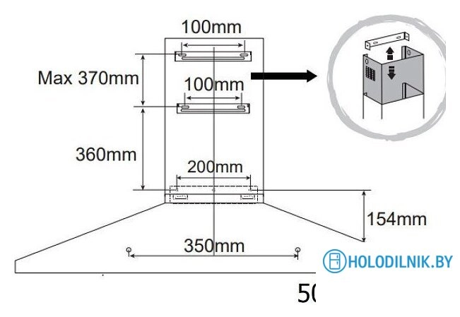 Кухонная вытяжка Evelux Favorite 60 W