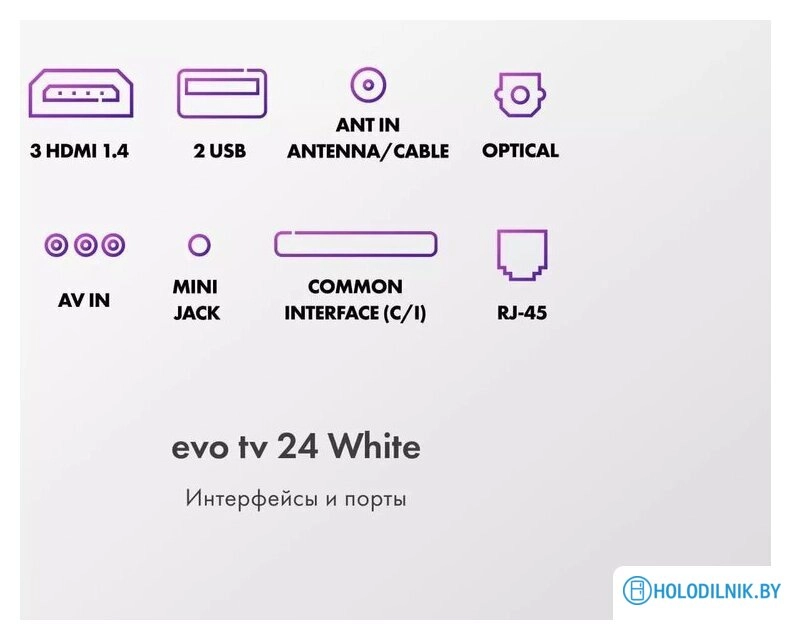 Телевизор Evo TV 24 White TD0051748RU