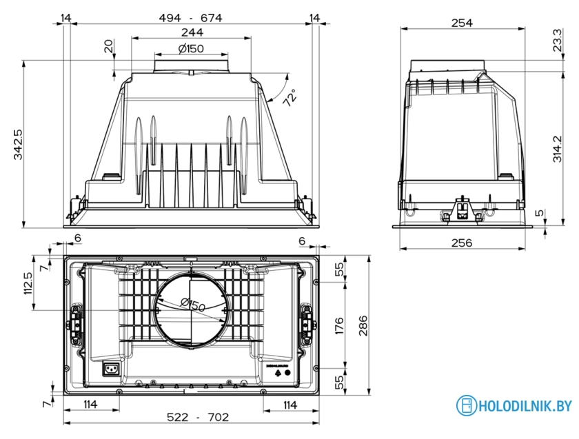 Кухонная вытяжка Faber Inka Plus HC X A52 305.0602.047