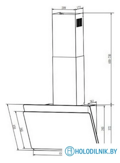 Кухонная вытяжка Faber Tocco WH 50 330.0702.954
