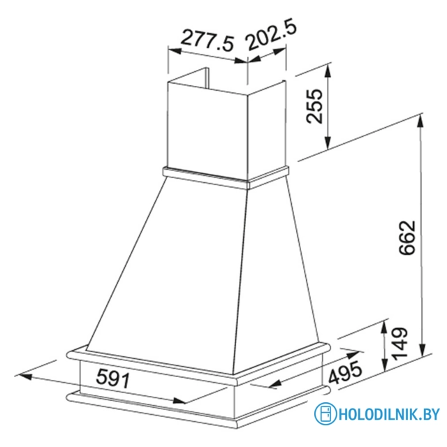 Кухонная вытяжка Franke Country Wood FCL 60 A2 321.0592.486 (белый)