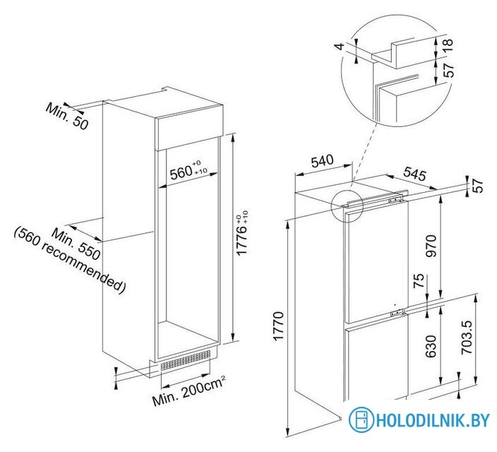Холодильник Franke FCB 320 V NE E