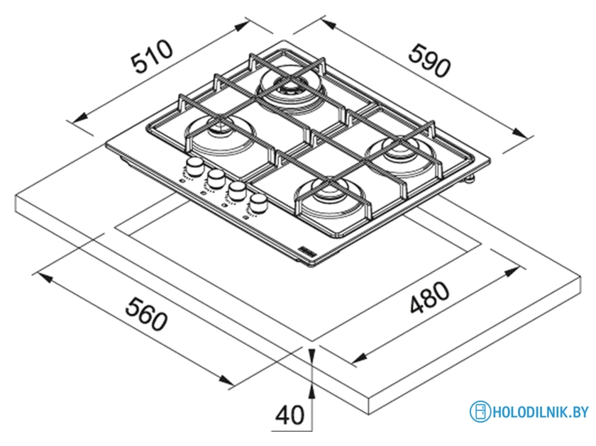Варочная панель Franke Smart FHSM 604 3G DC XS C