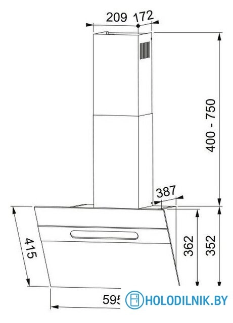 Кухонная вытяжка Franke Sterling BK 60 330.0702.955
