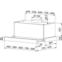 Кухонная вытяжка Franke Touch WH 50 315.0702.969