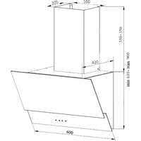 Кухонная вытяжка Germes Sarnia 60 (белый)