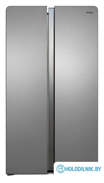 Холодильник side by side Ginzzu NFK-615 Silver