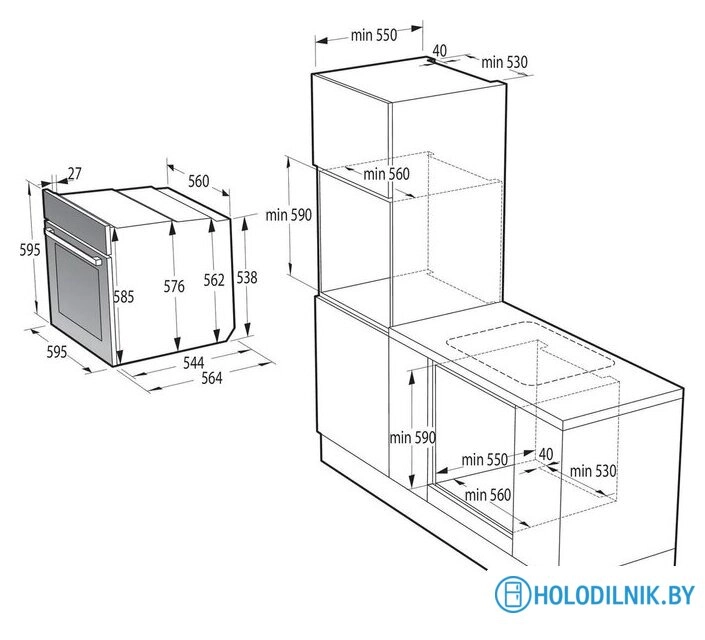 Электрический духовой шкаф Gorenje BO6735CLI