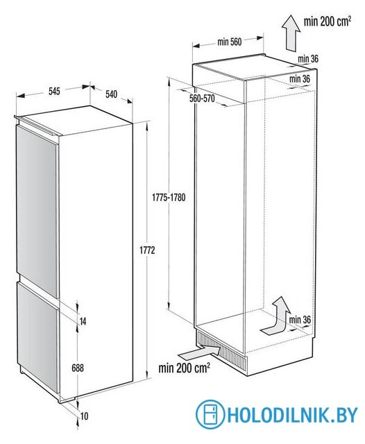 Холодильник Gorenje RKI2181A1