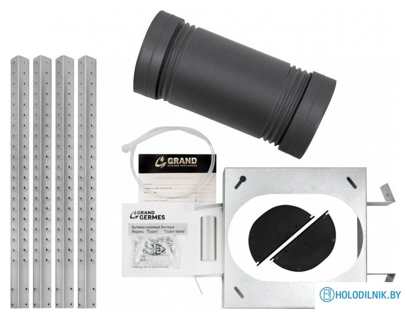 Кухонная вытяжка GrandGermes Toulon Island 39 (нержавеющая сталь)