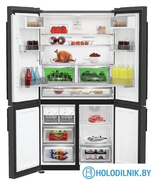 Четырёхдверный холодильник Grundig GQN20130LXBR