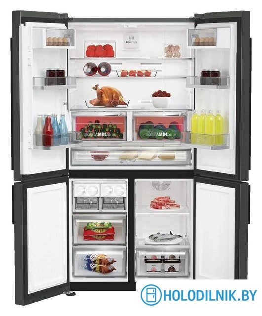 Четырёхдверный холодильник Grundig GQN20130LXBR