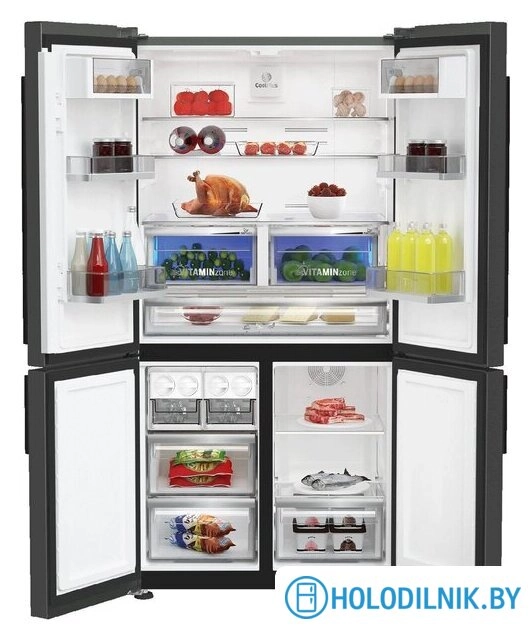 Четырёхдверный холодильник Grundig GQN20130LXBR