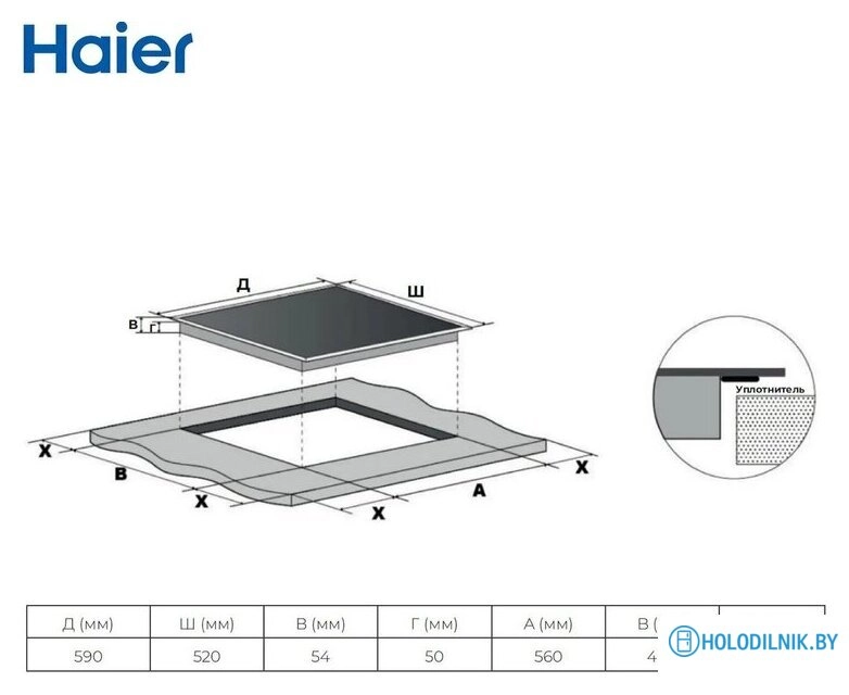 Варочная панель Haier HHK-Y64SCVB