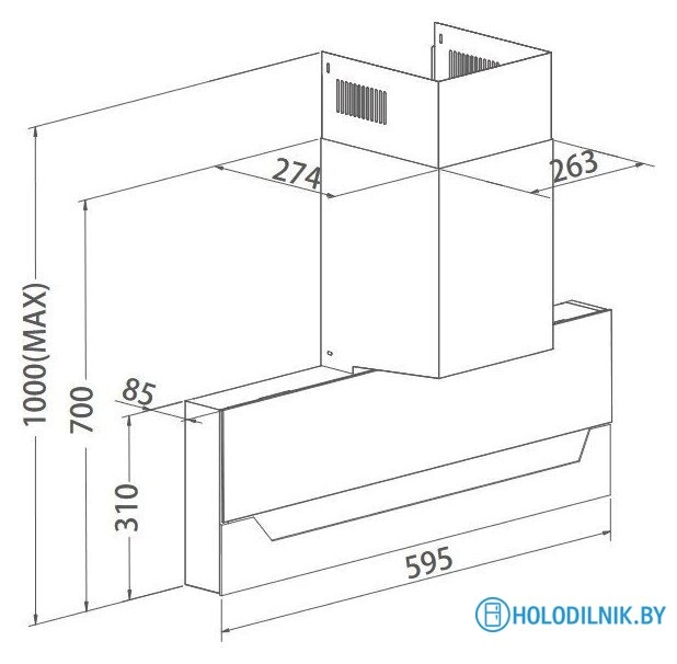 Кухонная вытяжка Haier HVX-W682CBX
