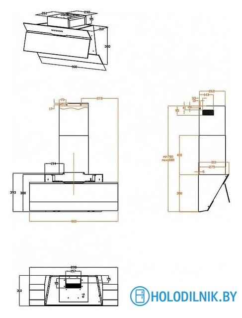 Кухонная вытяжка Haier HVX-W992GBA