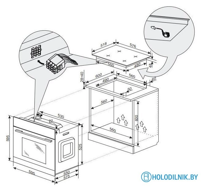 Электрический духовой шкаф Hansa BOES683020
