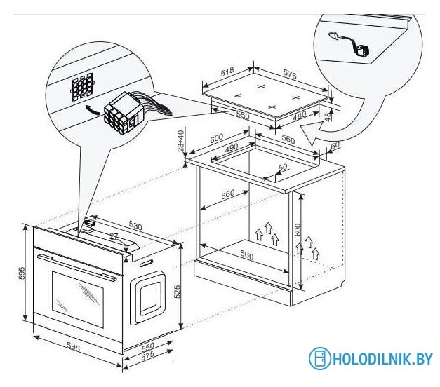 Электрический духовой шкаф Hansa BOES68463