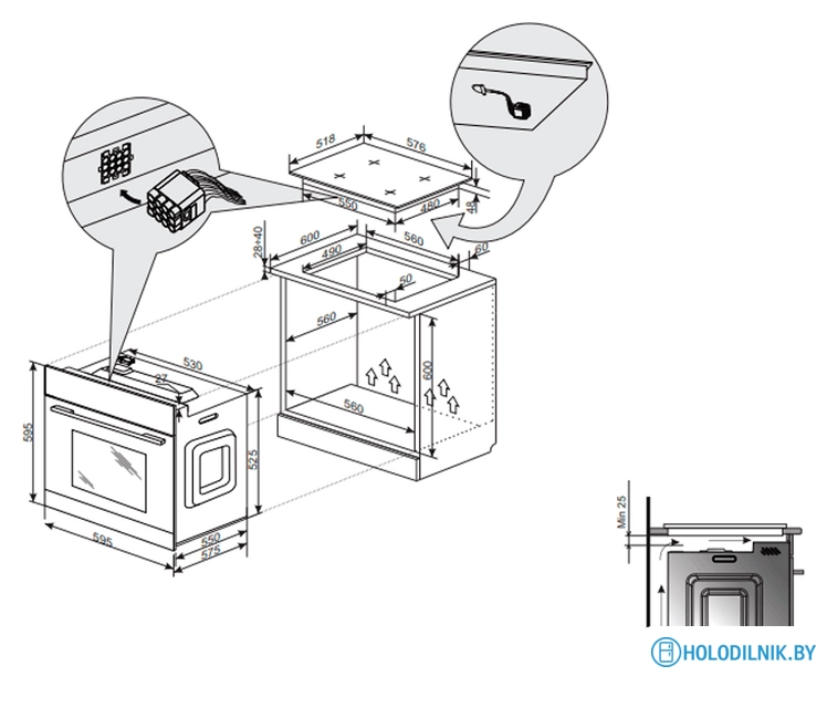 Электрический духовой шкаф Hansa BOEW681621