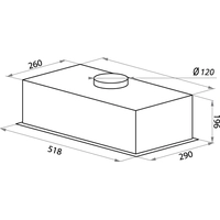 Кухонная вытяжка HOMSair Crocus Push 52 Glass (белый)