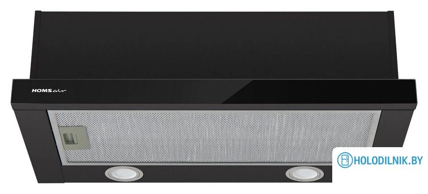 Кухонная вытяжка HOMSair Flat 60 Glass (черный)