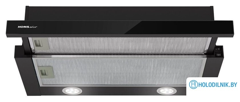 Кухонная вытяжка HOMSair Flat 60 Glass (черный)