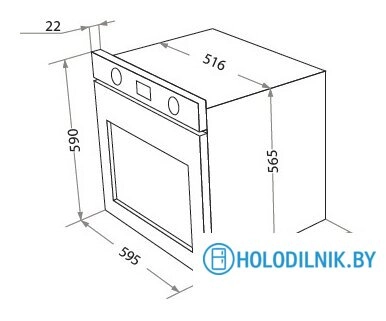 Электрический духовой шкаф HOMSair OES657BK