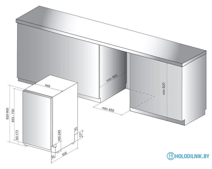 Встраиваемая посудомоечная машина Hotpoint HSIO 3O23 WFE