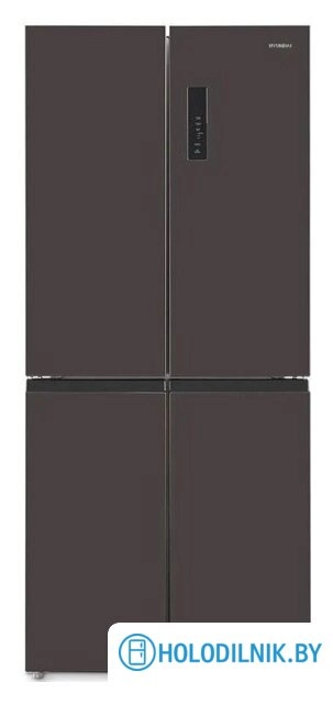 Четырёхдверный холодильник Hyundai CM45043F (черная сталь)