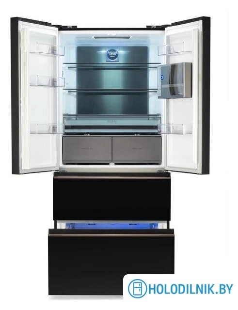 Холодильник Hyundai CM55043F (черное стекло)