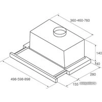 Кухонная вытяжка Jetair Aurora LX/GRX/F/50 (PRF0093612)