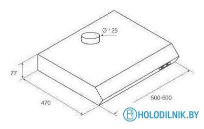 Кухонная вытяжка Jetair Light WH/F/50 PRF0094427A