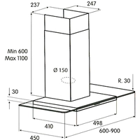 Кухонная вытяжка Jetair Molly P 90 INX (PRF0004050)