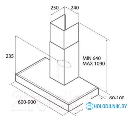 Кухонная вытяжка Jetair Polap 60 Inox