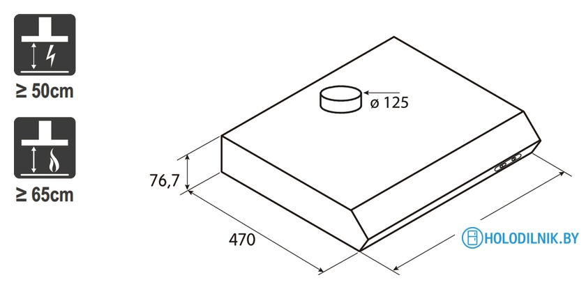 Кухонная вытяжка Jetair Senti SI/F/50 (PRF0023748A)