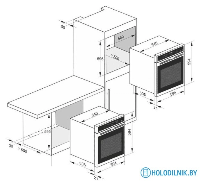 Газовый духовой шкаф Kaiser EG 6345 Em