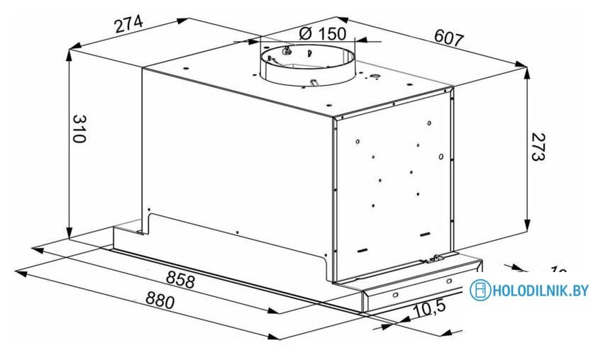 Кухонная вытяжка Konigin Incanto 90 (черный)