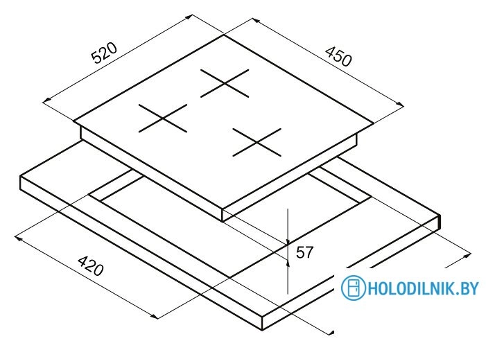Варочная панель Korting HG 465 CTRN