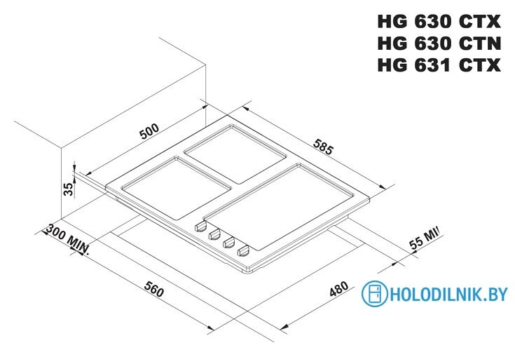 Варочная панель Korting HG 631 CTX
