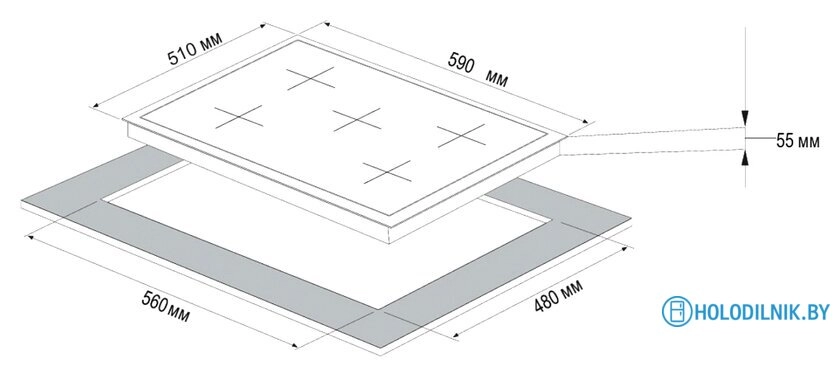 Варочная панель Korting HG 697 CTX