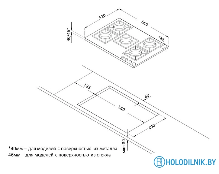 Варочная панель Korting HG 761 CTB