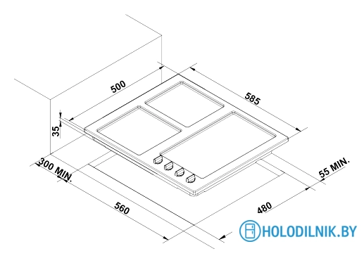 Варочная панель Korting HG630CTSB